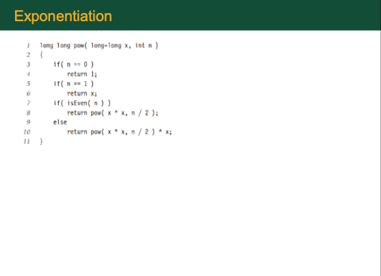 Exponentiation