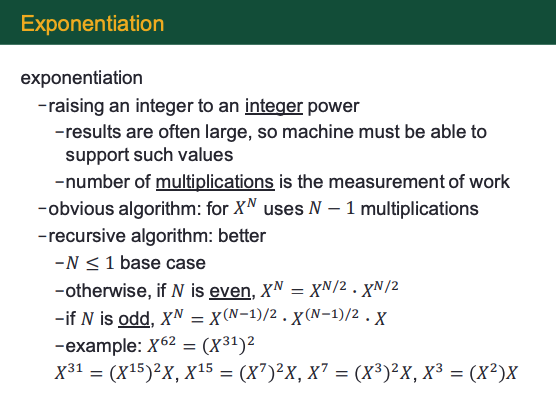 Exponentiation